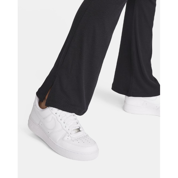Женские леггинсы Nike Chill Knit Tight Mini-Rib Flared Black/Sail, s.XL
