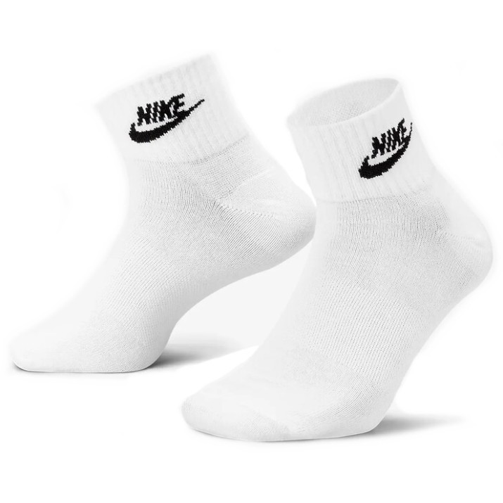 Мужские носки Nike U Everyday Essential Ankle Socks 3 Pairs White, s.M