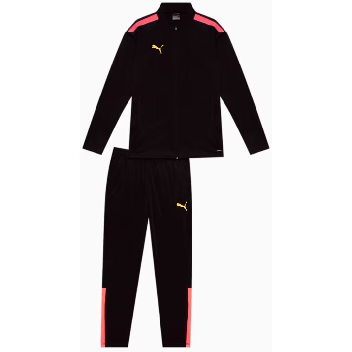 Costum sportiv pentru bărbați Puma Teamliga Tracksuit Puma Black/Sun Stream, s.S