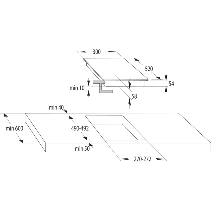 Plită incorporabilă cu inducție Gorenje GI3201BC