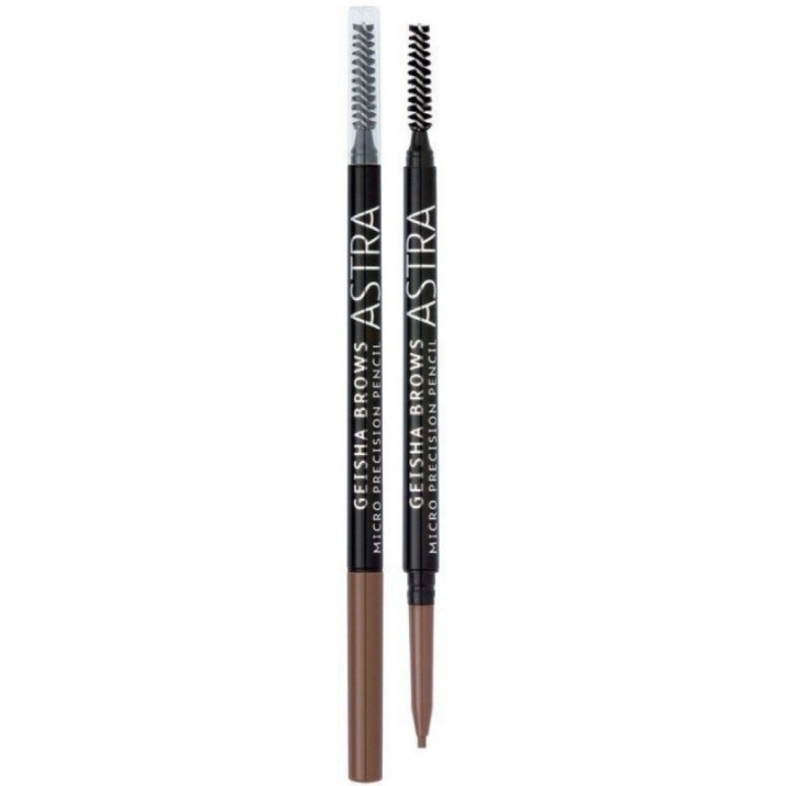 Creion pentru sprâncene Astra Geisha Brows Micro Pencil 02 Ash Blonde