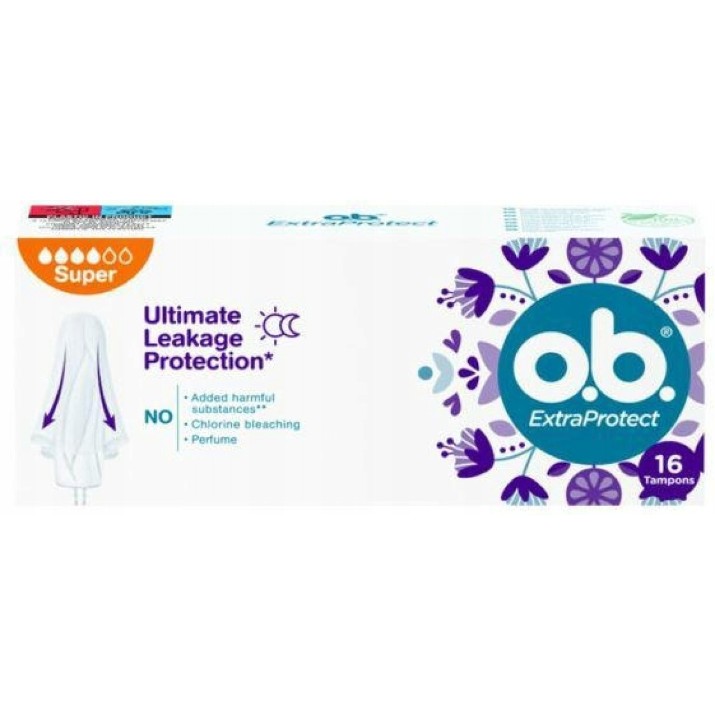 Тампоны гигиенические o.b. Extra Protect Super 16pcs