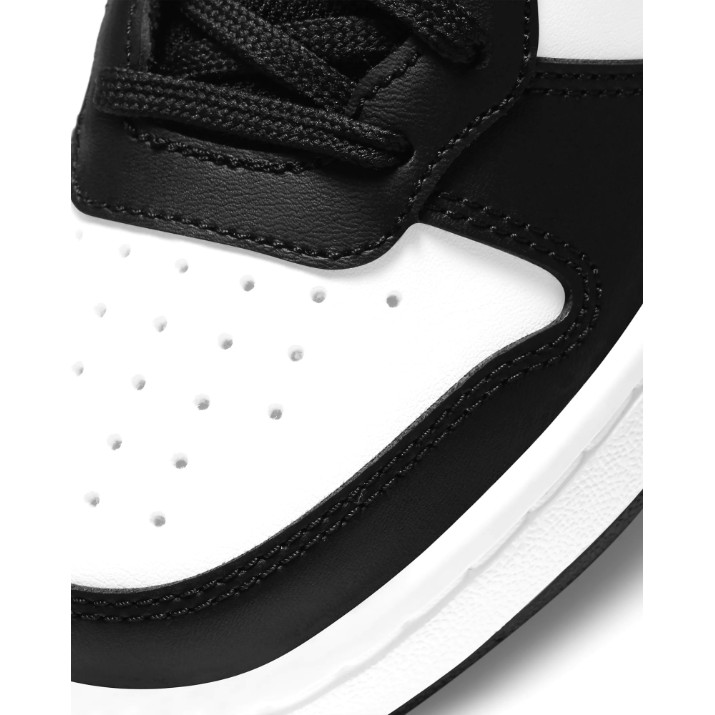 Bocanci pentru copii Nike Court Borough Mid 2 Gs Black/White/Sunset Pulse, s.37.5