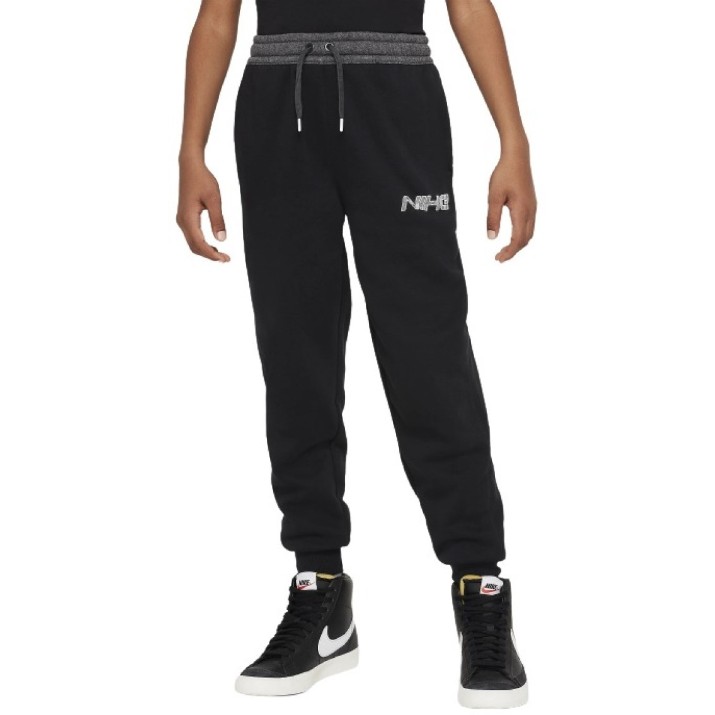 Детские спортивные штаны Nike K Nsw Amplify Club Jogger Black/Dark Smoke Grey/White, s.XL