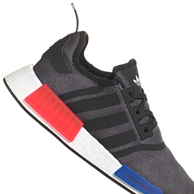 Кроссовки мужские Adidas Nmd_R1 Core Black/Semi Lucid Blue/Glory Red, s.40
