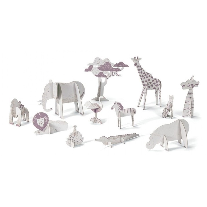 Set de decorare Djeco Savanna DJ08003
