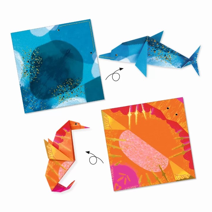 Set de decorare Djeco Sea Creatures DJ08755