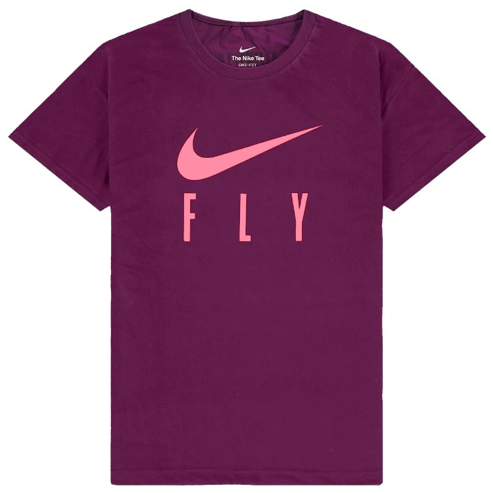 Женская футболка Nike W Nk Df Swoosh Fly Grx Tee Violet Mist, s.XL