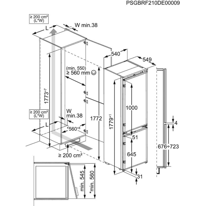 Frigider incorporabil AEG OSC6N181ES