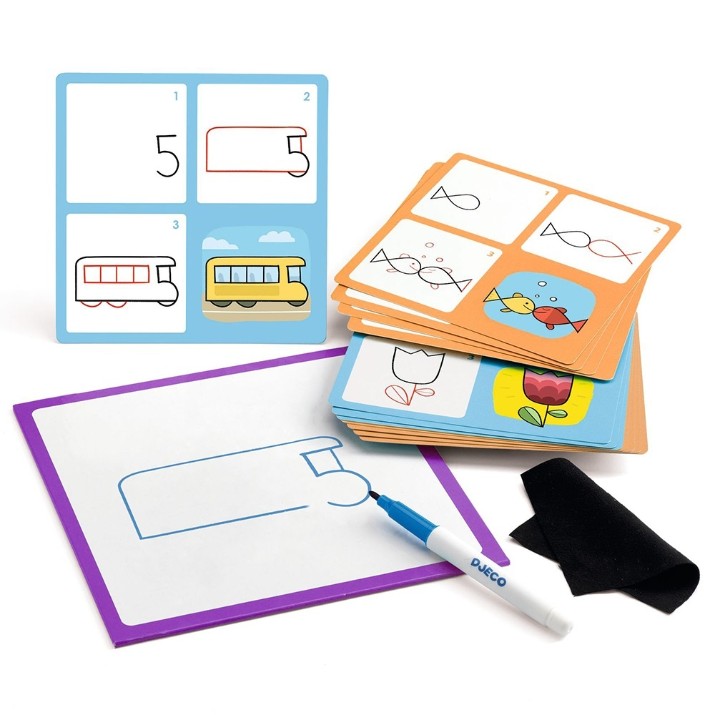 Set de decorare Djeco Step by step 1, 2, 3 DJ08327