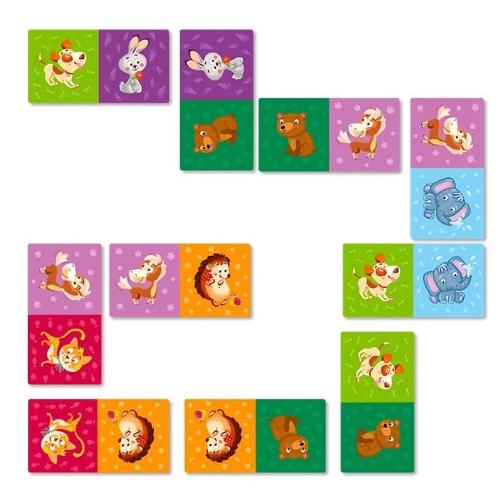 Joc educativ de masa Dodo Dominoes Animals 300248
