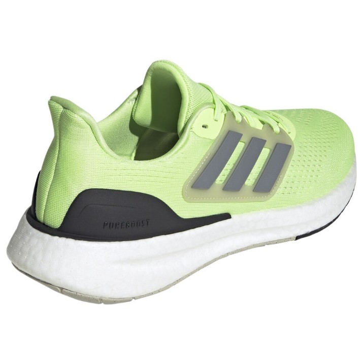 Кроссовки мужские Adidas Pureboost 23 Green Spark/Iron Metallic/Putty Grey, s.40