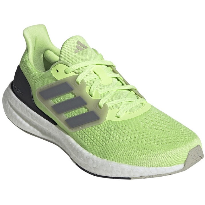 Кроссовки мужские Adidas Pureboost 23 Green Spark/Iron Metallic/Putty Grey, s.43.5