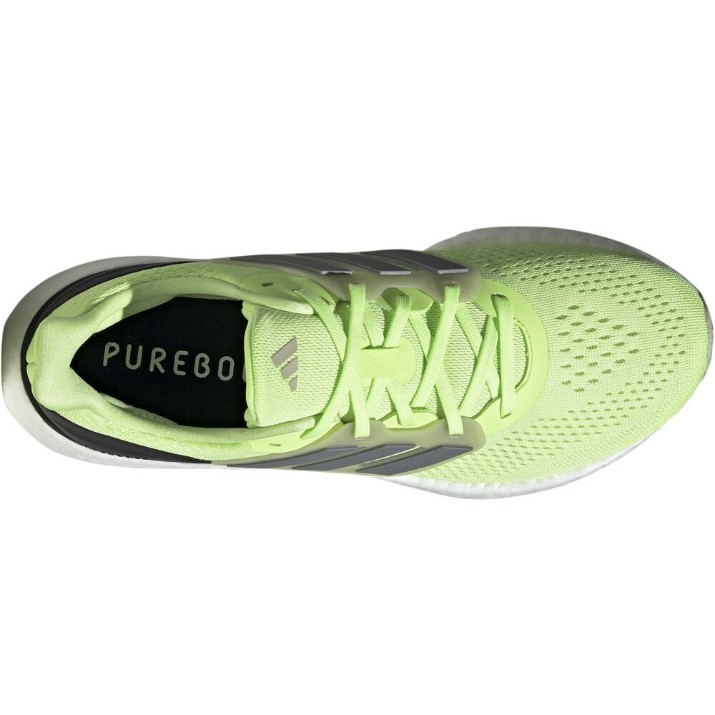 Кроссовки мужские Adidas Pureboost 23 Green Spark/Iron Metallic/Putty Grey, s.44.5