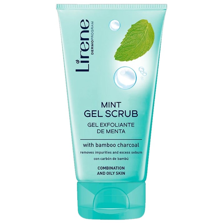 Scrub pentru fața Lirene Mint & Carbon 150ml