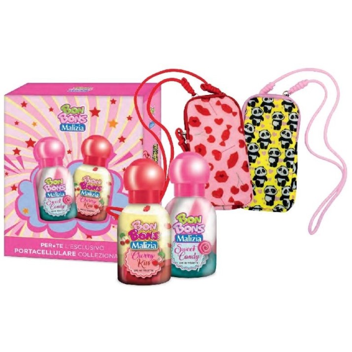 Парфюм для детей Malizia Bon Bons Sweet Candy 50ml EDT + Cherry Kiss EDT 50ml + Case