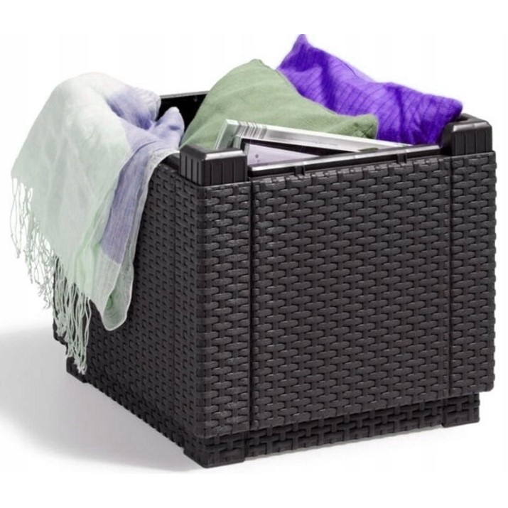 Пуф Keter Cube With Cushion Brown/Oat (258810)