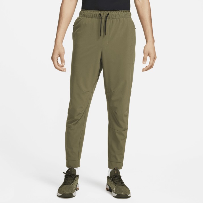 Pantaloni spotivi pentru bărbați Nike M Nk Df Unlimited Pant Tpr Medium Olive/Black, s.XL