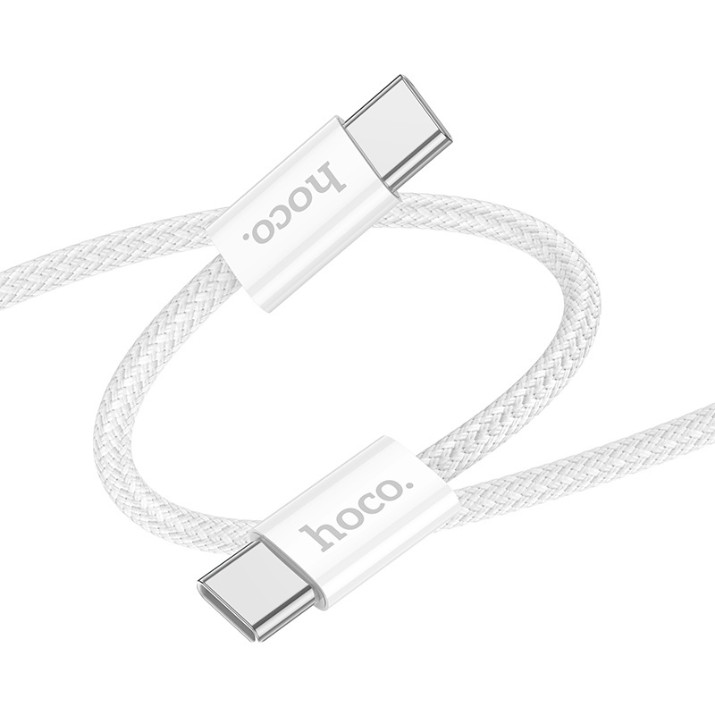 Cablu USB Hoco X104 Source 60W Type-C to Type-C 1m White