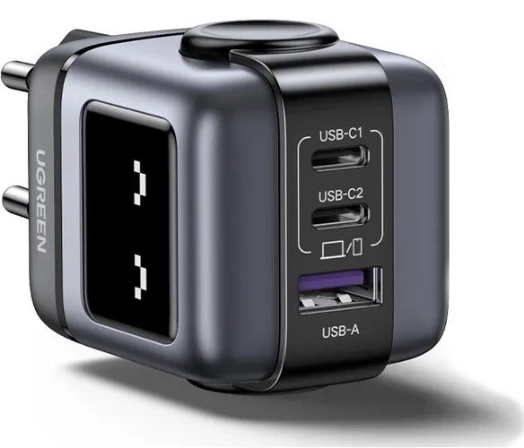 Зарядное устройство Ugreen Robot GaN Tech 65W Black (25685B)