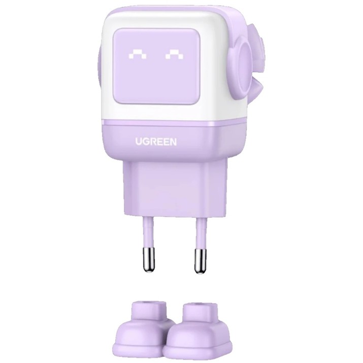 Зарядное устройство Ugreen Robot GaN Tech 65W Purple (35291)