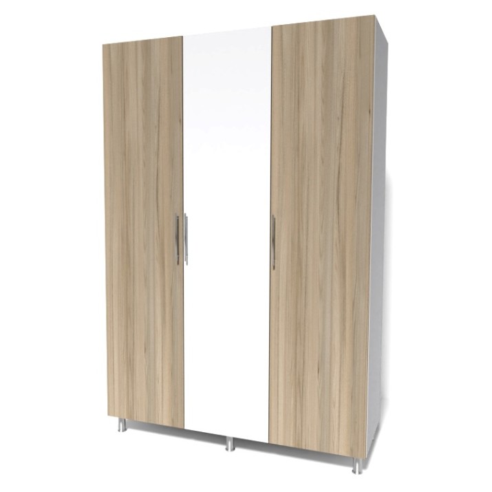 Шкаф Smartex N8 160x52x210cm Белый/Дуб Светлый