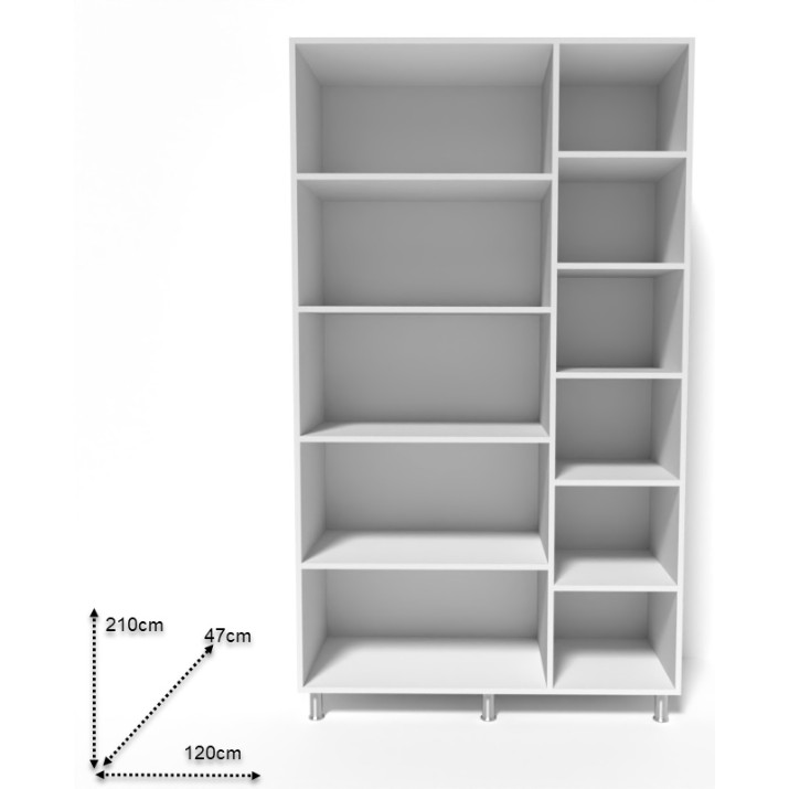 Dulap Smartex N9 120x47x210cm Графит