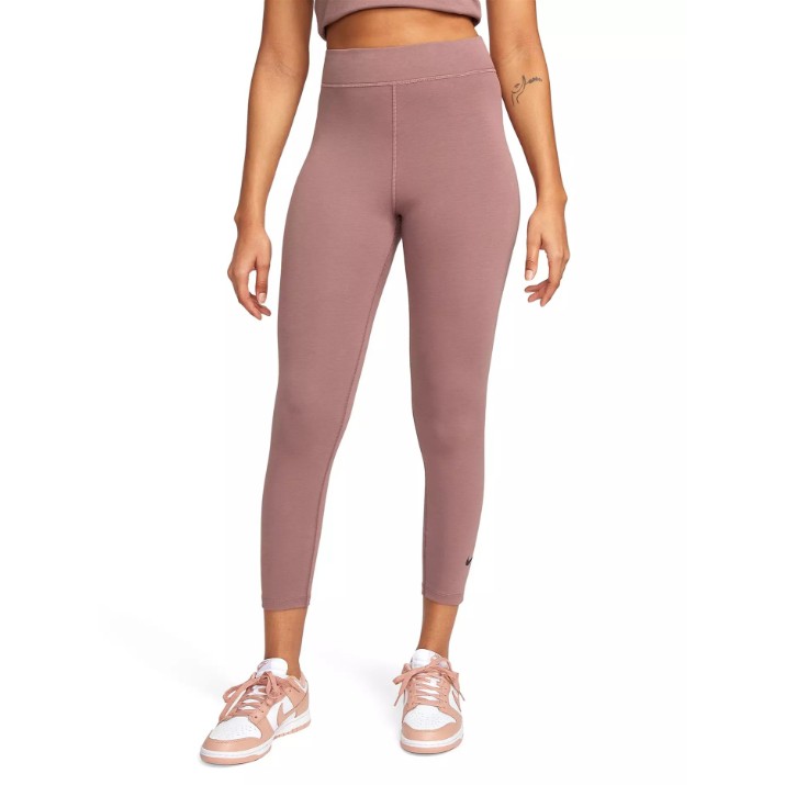 Женские леггинсы Nike W Nsw Nk Clsc Hr 7/8 Tight Lbr Smokey Mauve/Black, s.M
