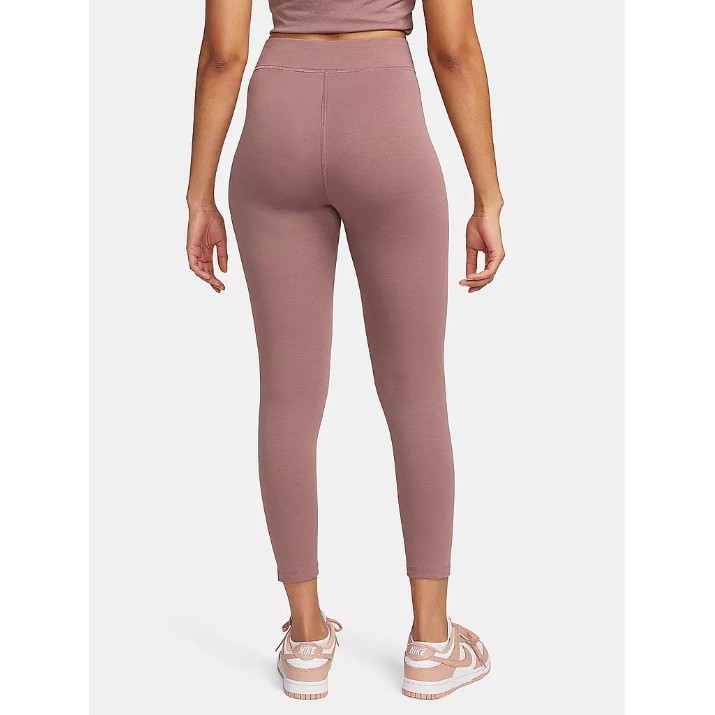 Женские леггинсы Nike W Nsw Nk Clsc Hr 7/8 Tight Lbr Smokey Mauve/Black, s.M