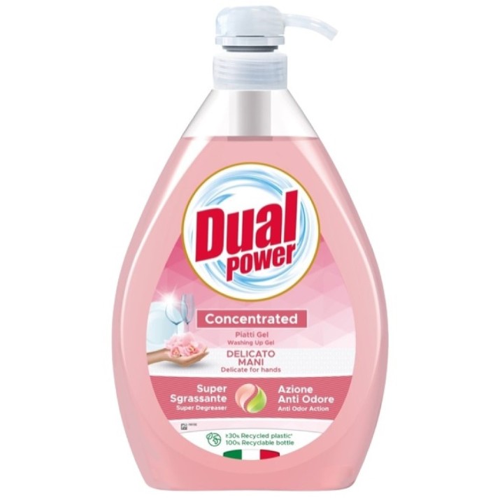 Средство для мытья посуды Dual Power Delicate Hands 1L