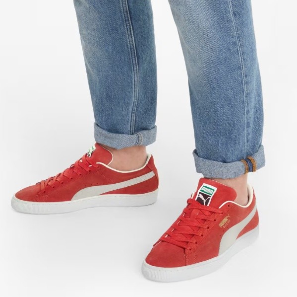 Adidași pentru bărbați Puma Suede Classic XXI High Risk Red/Puma White, s.42.5
