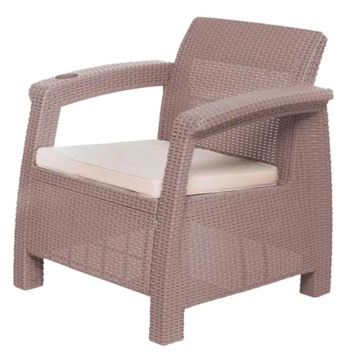 Set mobila de grădină Hola Ferrara Star Cappuccino 0434030