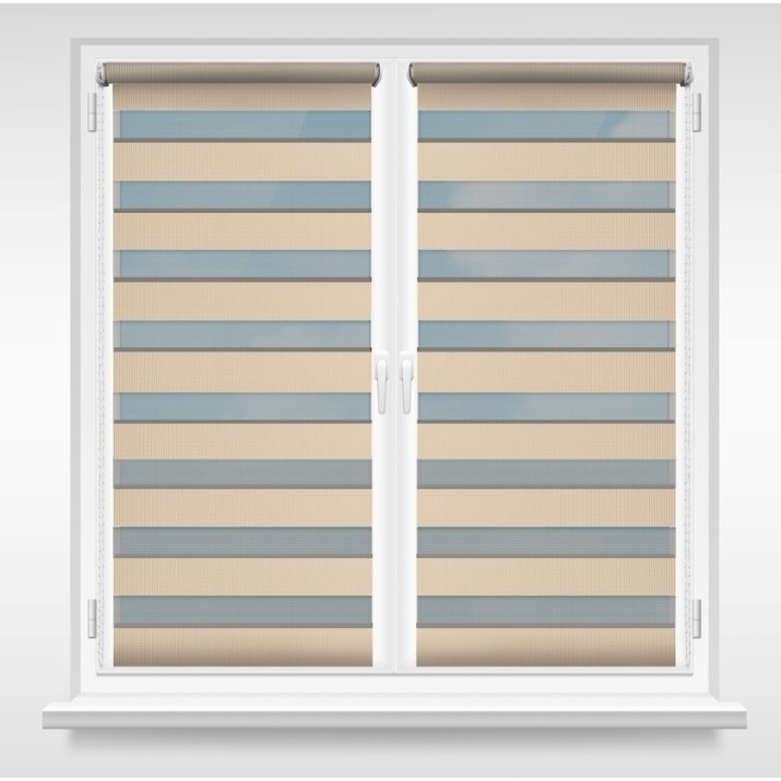 Рулонные шторы Msrolls Day Night 2244/4 Beige/Gray 0.40x1.70m