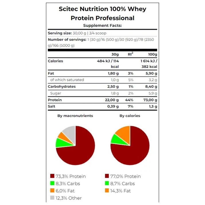 Proteină Scitec-nutrition 100% Whey Protein Professional 500g Salted Caramel