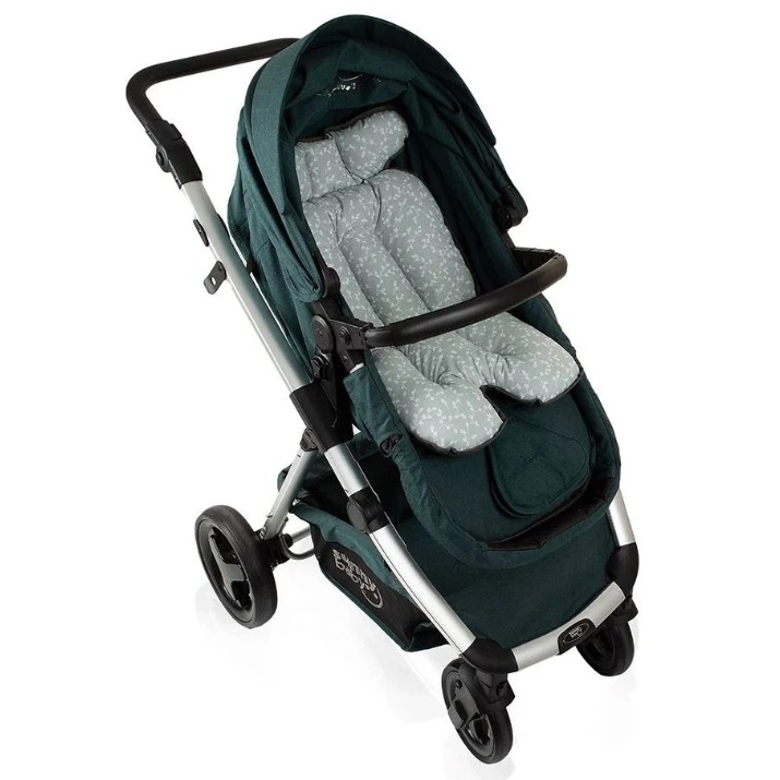 Salteluța pentru carucior BabyJem Green Flower (507)