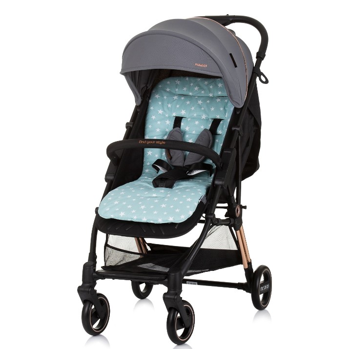 Salteluța pentru carucior Chipolino Stars/Mint (VVPAD02404MINT)