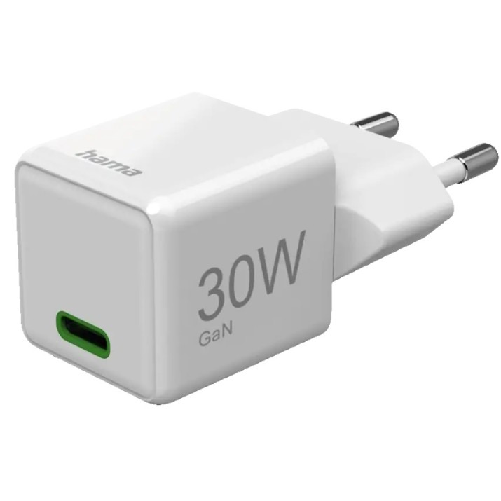 Зарядное устройство Hama Super Mini-charger USB-C 30W White (201982)