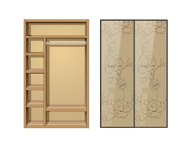 Шкаф-купе Creamondi 120x60x220 (F6/K1)