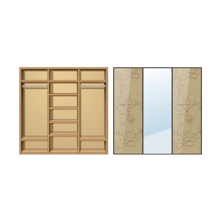 Шкаф-купе Creamondi 200x60x220 (F2/K7)