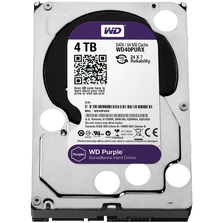 Жесткий диск Western Digital Caviar Purple 4Tb (WD40PURX)