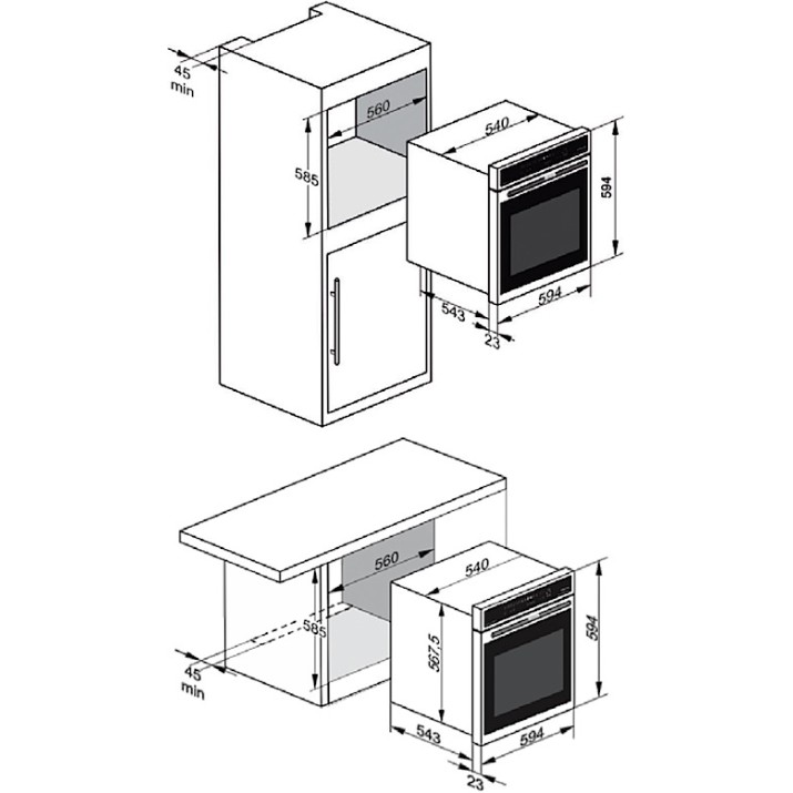 Cuptor electric Kaiser EH 6355 Elf Em