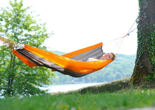 Hamac Amazonas Silk Traveller Techno (orange-grey) (AZ-1030160)