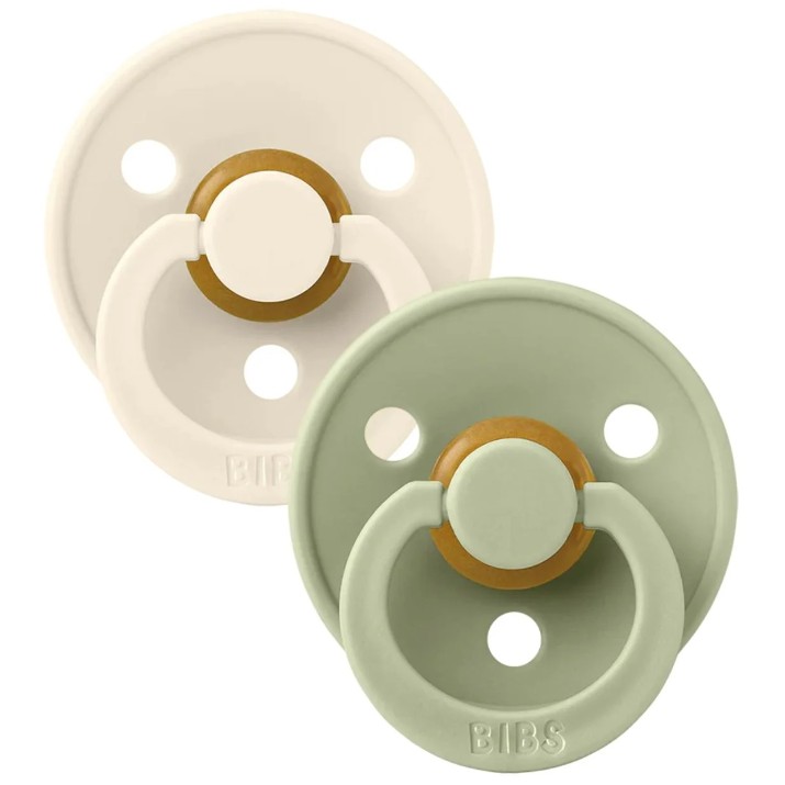 Пустышка BIBS Colour 2 Pack - Ivory/Sage 0+ months (110241)