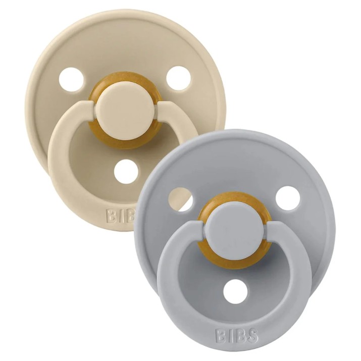 Пустышка BIBS Colour 2 Pack - Vanilla/Cloud 6+ months (120414)