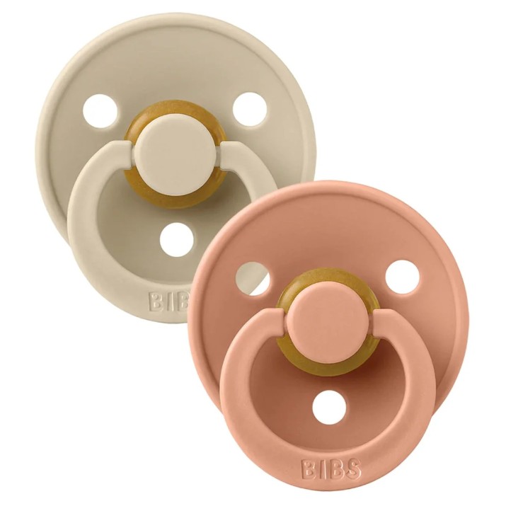 Пустышка BIBS Colour 2 Pack - Vanilla/Peach 6+ months (120229)