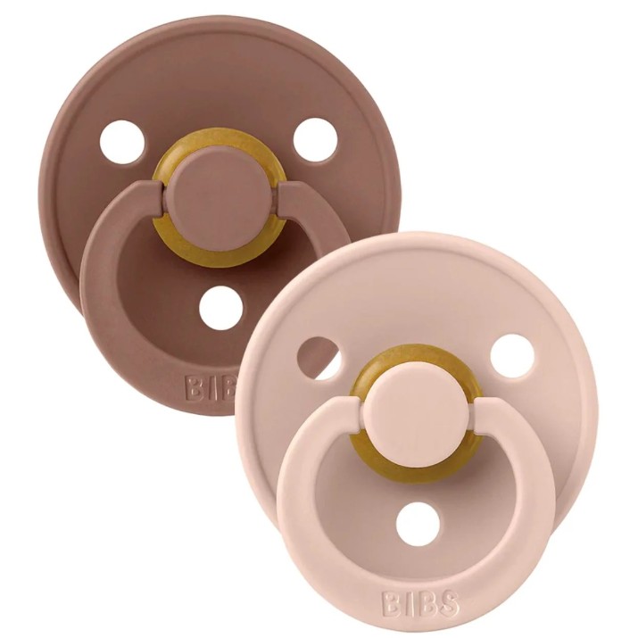 Пустышка BIBS Colour 2 Pack - Woodchuck/Blush 0+ months (110215)