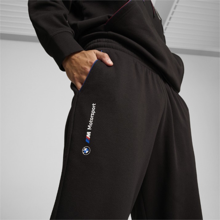 Pantaloni spotivi pentru bărbați Puma Bmw Mms Ess+ Pants Fleece Puma Black, s.L