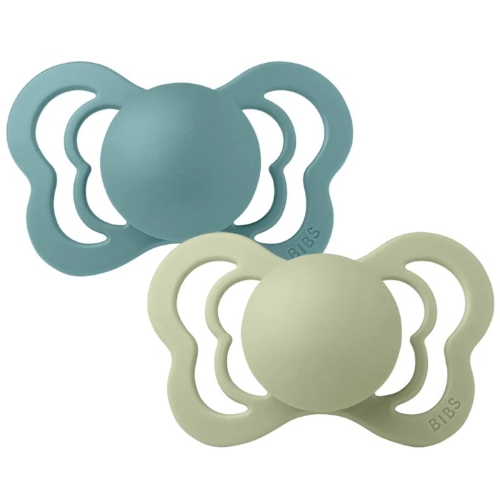 Пустышка BIBS Couture Latex 2 Pack - Island Sea/Sage 6+ months (1810306)