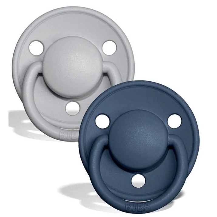 Пустышка BIBS De Lux 2 Pack 0-36months Cloud/Steel Blue (150225)