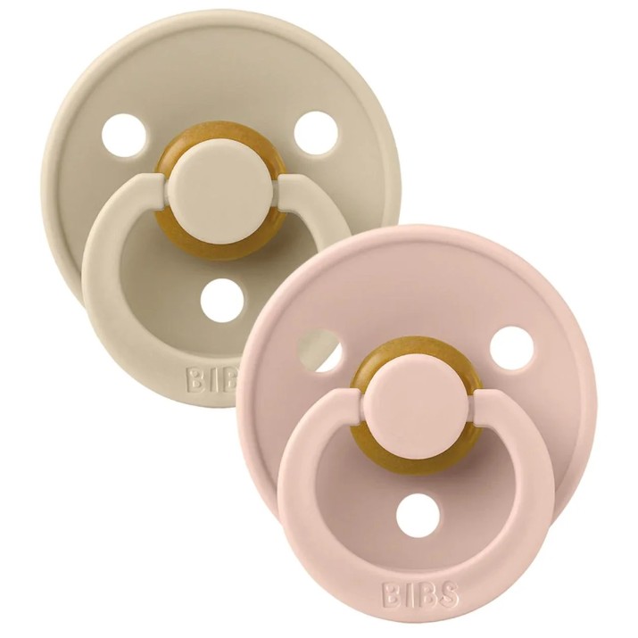 Пустышка BIBS Colour 2 Pack - Vanilla/Blush 0+ months (110213)